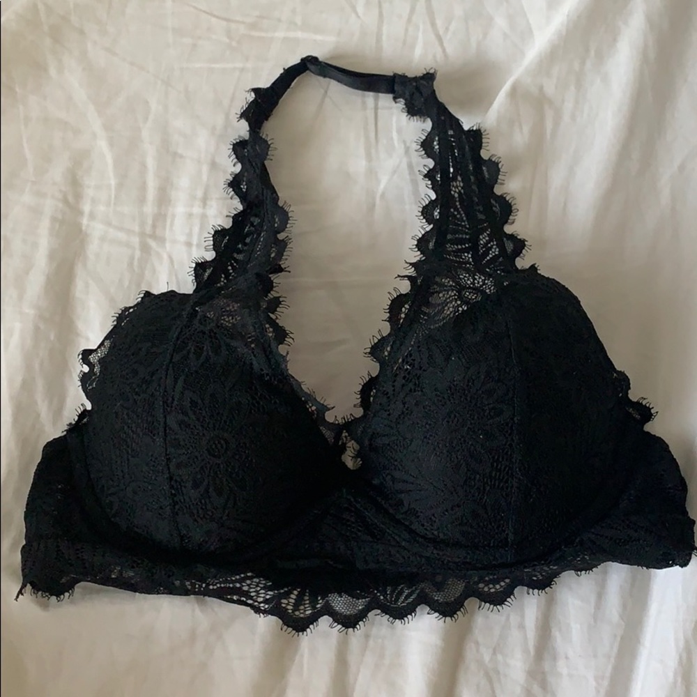 vs pink halter bralette